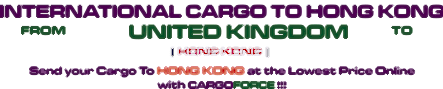 CARGO TO HONGKONG