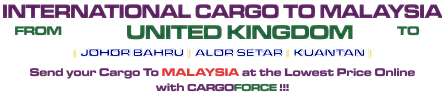 CARGO TO MALAYSIA